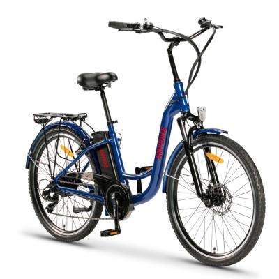 China Aluminum Alloy Electric Ebike Rear Motor-Drive 36V 350W Electric City BIKE for sale