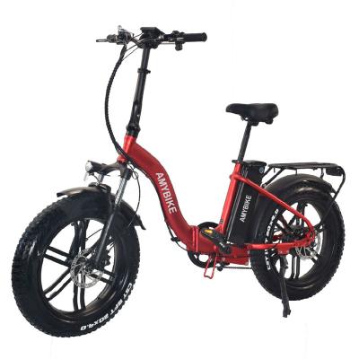 China Fat Tire Motor-Drive 48V 500W Rear Ebike Aluminum Alloy Electric Bike Folding Integral Aluminum Wheel for sale