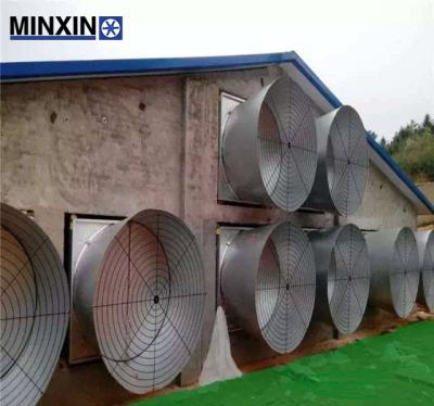 China Poultry Chicken Large Size Ventilation Cone Type Large Poultry Farm Exhaust Fan with Butterfly Cone Chicken House Fan for sale