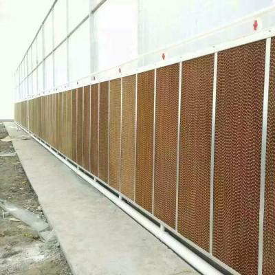 China Easily Assembled Paper Wet Curtain Evaporative Cooling Pad For Greenhouse Poultry Cooling Ventilation for sale