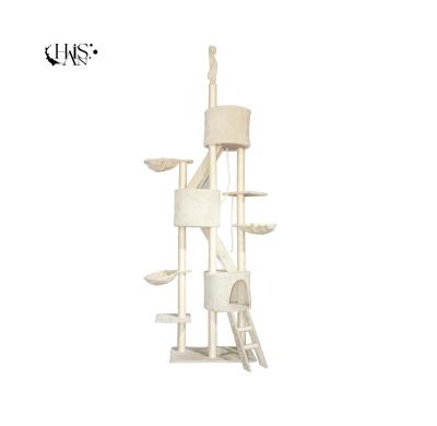 China Tower Toy Ball Hammock Ladder Condo Cat Tree Cat Tower from Cat Play Large Multifunctional Kitten for sale