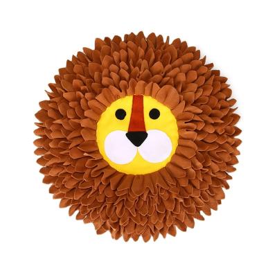 China Hot Selling Viable Interactive Nosework Shape Dog Feeding Training Toy Lion Nose Sniff Mat for sale