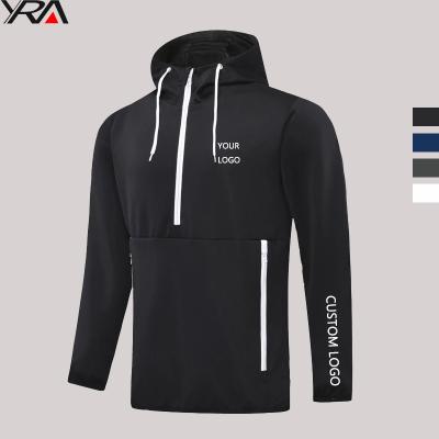 China Jackets Black Zipper Up Custom Logo Gym Hoodies Mens Clothing For Training And Jogging Wear Mens Fitness 2021 for sale