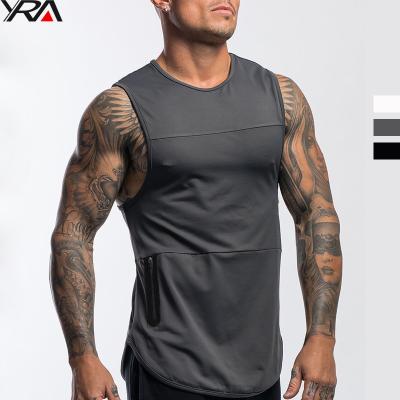 China Wholesale Summer Athletic Men's Breathable Tank Gym Sports Workout Muscle Top Men's Bodybuilding Top Fitness for sale