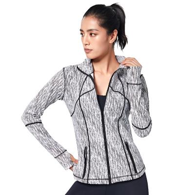 China 2020 running clothing lady gym sportswear new yoga jacket breathable fashionable sportswear for women for sale