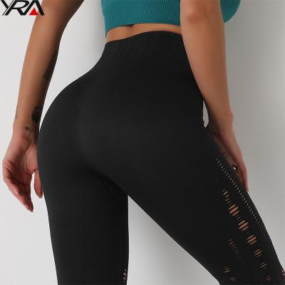 China 2021 New Breathable Girls Black Pink Yoga Pants Wholesale Custom Logo For Women Fitness Wear Gaiters Tights for sale