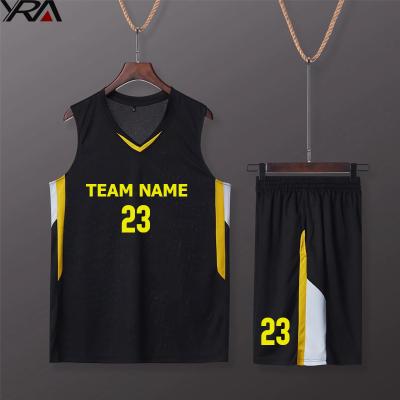 China 2021 Breathable Wholesale Empty New Design Plain Kids Men'S Basketball Uniforms Breathable Customized Tank Tops Sets Custom Made for sale