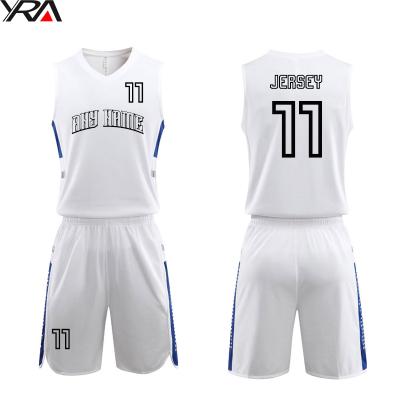 China Breathable shirt and shorts set for mens school uniforms design with pictures basketball uniform design uniforms for sale