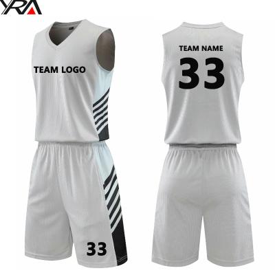 China Breathable wholesale black jerseydesign practice basketball tank top team jersey custom logo for sale