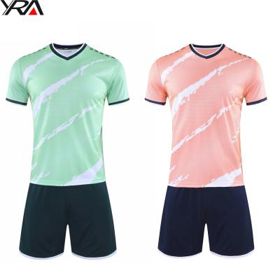 China Customized soccer jersey quick dry for sale high quality wholesale custom 2021 football training wear suit set for sale