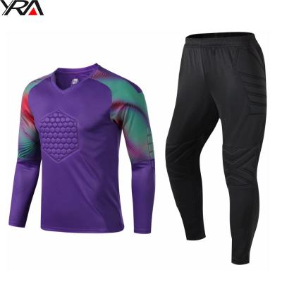 China Custom Sets Goalkeeper Jersey Pants Football Soccer Training Kit Uniform Set Suit Clothing 2020 for sale