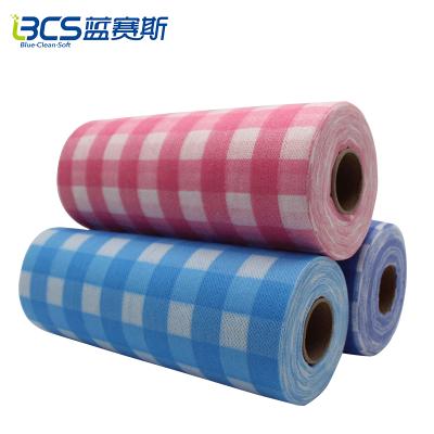 China Sustainable China Manufacturer Household Universal Cleaning Wiper Nonwoven Fabric Rolls for sale