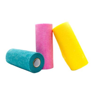 China Viable Hot Sale 3 Rolls Amazon Polypropylene Wiper Cleaning Wash Disposable Durable Nonwoven Fabric for sale