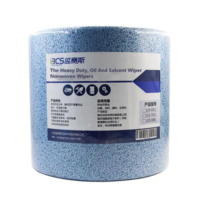 China Heavy Duty Blue Roll Industrial / Automotive BCS Disposable Wiper Cloths For Industrial for sale