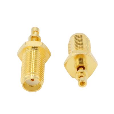 China SMA Crimp Connectors SMA Crimp RF Connector Copper Female Kit For 1.37mm 1.13mm Coaxial Cable for sale