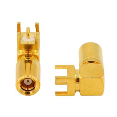 China RF SMB PCB Mount Connector RF Adapter Coaxial Female SMB Jack Right Angle Solder Panel Mounted Converter for sale