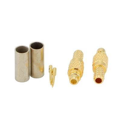 China MMCX Crimp RF Male Connector MMCX Male Plug For RG316 RG174 RG178 LMR100 Coaxial Cable DM-MMCXJ-1.5 for sale