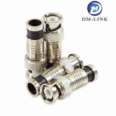 China RF Male Connector BNC Coaxial RF Compression Connector For RG59 for sale