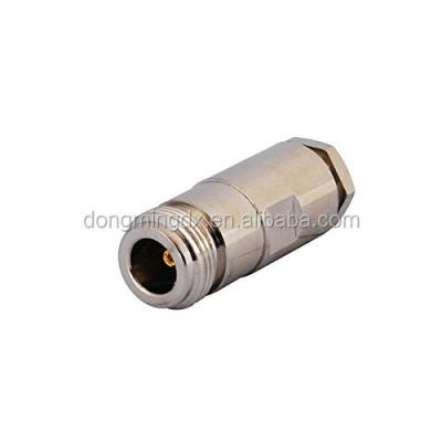 China RF Connector rf N Jack Female Socket Straight Clamp for LMR195, RG58, RG142, RG400 for sale