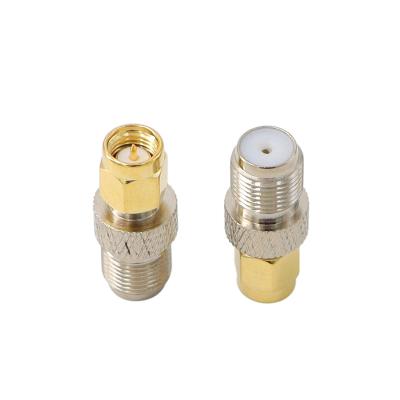 China RF Female F Jack To SMA Male Plug Straight For RF Coaxial Adapter for sale