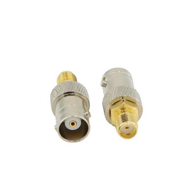 China RF Female Jack BNC To SMA Female RF Jack Straight Coaxial Adapter for sale