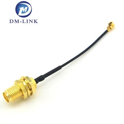 China RF Connector Pigtail Cable SMA Female Bulkhead RF to Ufl.ipex Extension 1.13mm Cable 5cm for sale