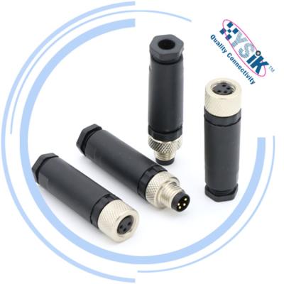 China Waterproof sensor 3 4 pin circular sensor cable connector / distribution boxes / m8 construction machinery for sale