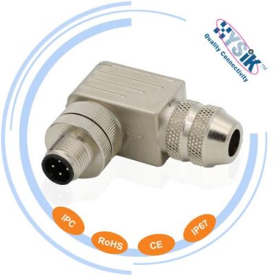 China Factory Automation/Transportation/NMEA 2000 or DeviceNet network. Balluf Profinet M12 4pin male shielded metal connector BCC03Y0 for sale