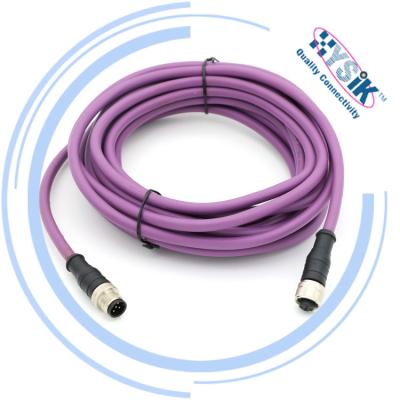 China Factory Automation/Transportation/NMEA 2000 or DeviceNet network. CANopen Cable Plug with M12 5 Pin Male to Female Connector with 120 Ohm for sale