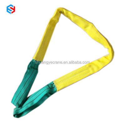 China 100% Polyester Lifting Goods Eye To Eye Webbing Sling for sale