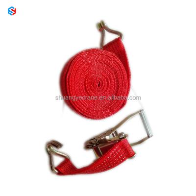 China Doing Cargo Lashing Tie Down Double Hook Cargo Lashing Tie Down Polyester Lifting Tie Down Ratchet Tie Down for sale