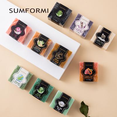 China Wholesale Custom Organic Natural Black Roses Flower Private Label Base Cleansing Kojic Acid Turmeric Soap Whitening Handmade Bath Face Soap for sale