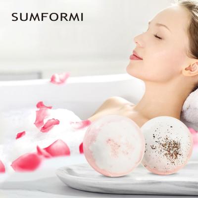 China OEM Handmade Natur Lavender Bath Bomb Kids Bubble Fragrance Flower Shea Butter Bath Bomb Set Bath Fizzies for sale