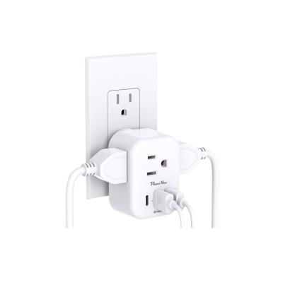 China Residential / Multi-Purpose With Universal 3 USB Ports Travel Power Strip Output 3 Outlets for sale