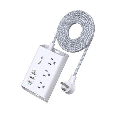 China Residential / General Purpose 3-Outlet Power Strip with 3 USB Port for sale