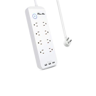 China Residential/General Purpose 8-Outlet Surge Protector with 3 USB Outlet Ports for sale