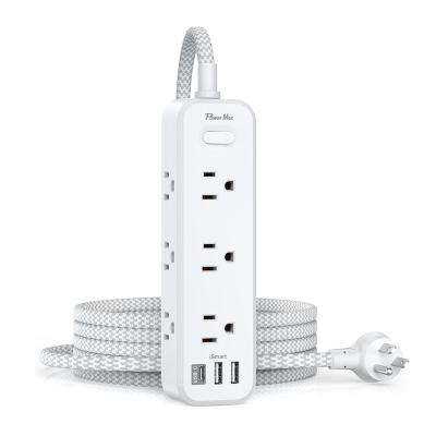 China 3 Sided New Design 12 Way US Universal Standard Wall Mount Power Strip With 12 Way USB Port Charging Outlet Extension for sale