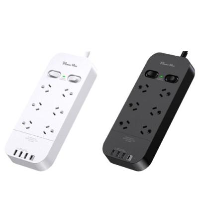 China Dual USB Ports Universal Australian Standard 6 Charging Outlets With USB Ports Expand Protector AU Power Board for sale