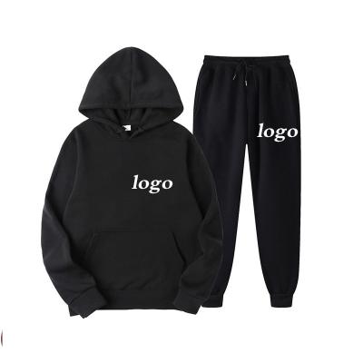 China Custom Oversized Blank Pullover Kangaroo Logo Size Fleece Heavyweight Sweatshirts Sweatpants And Hoodie Plus Pocket Set Unisex for sale