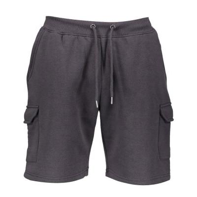 China Custom Logo Brand Plain Cargo Shorts Elastic Cotton Waistband Mens QUICK DRY Workout Breathable Fleece Shorts With Side Pockets for sale