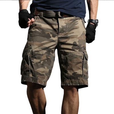 China New 2022 Summer QUICK DRY Training Camouflage Outdoor Cargo Shorts Fashion Large Pocket Custom Military Tactical Shorts For Men for sale