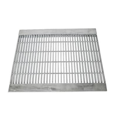 China Stair Treads Industrial Non-slip Safety Galvanized Metal Press Locked Steel Grating for sale