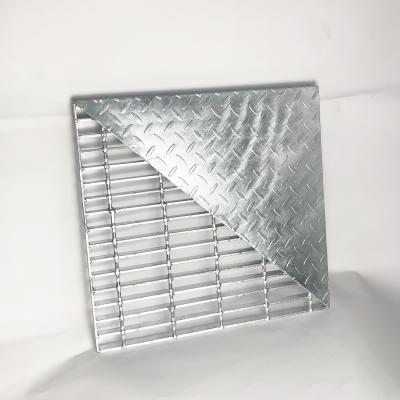 China Industrial High Quality Steel Plate Grating Trench Covers Compound Galvanized Sewer Cover Grating for sale