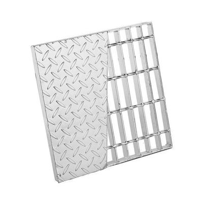 China Industrial Galvanized Exterior Drain Grates Walkway Deck Steel Step Steel Grating Original Board for sale