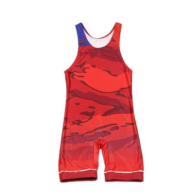 China Custom Printed Colors Selling High Elasticity QUICK DRY Warm Clothes Plain Singlet Wrestling Wrestling Clothes for sale