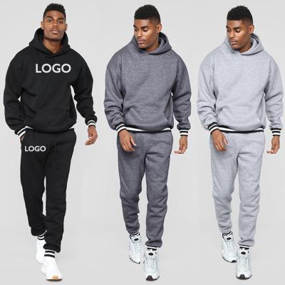 China Breathable Custom Sweatpants And Tracksuit Hoodie Sets Plus Size Sweater Cotton Two Piece Tech Fits Men's Sets for sale