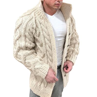 China New Design Anti-wrinkle Mens Sweater Cardigan Custom Button Knit Casual Fashion Sweater Coat for sale