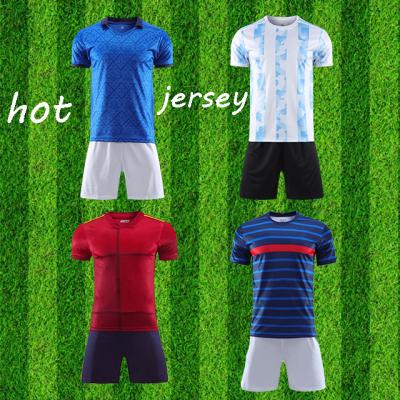 China Sets OEM High Quality Unisex Custom Made Kids Soccer Jersey Football Uniform National Jersey for sale