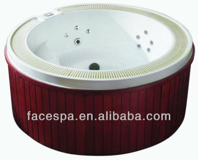 China Acrylic Round Bathtub 2 Meter Outdoor Spa/Outdoor Spa Massage FS-096 for sale