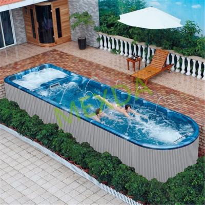 China Eco - Friendly Outdoor 8 Meter Large Swimming Pool Jet Bath Tub FS-S08M for sale